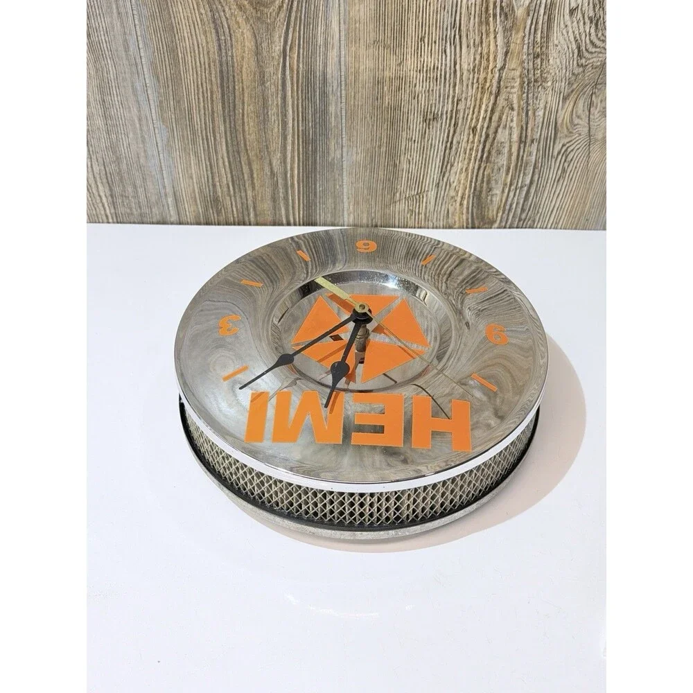 Vintage Hemi air filter Mopar parts Cool clocks 10''